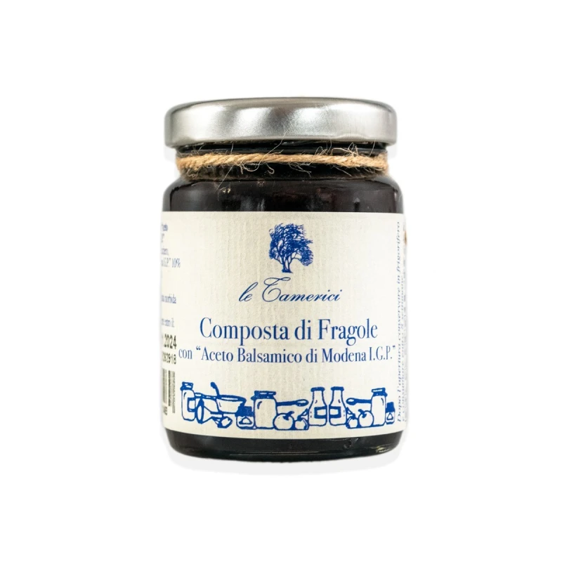 Composta di fragole con aceto balsamico Tamerici gr. 120